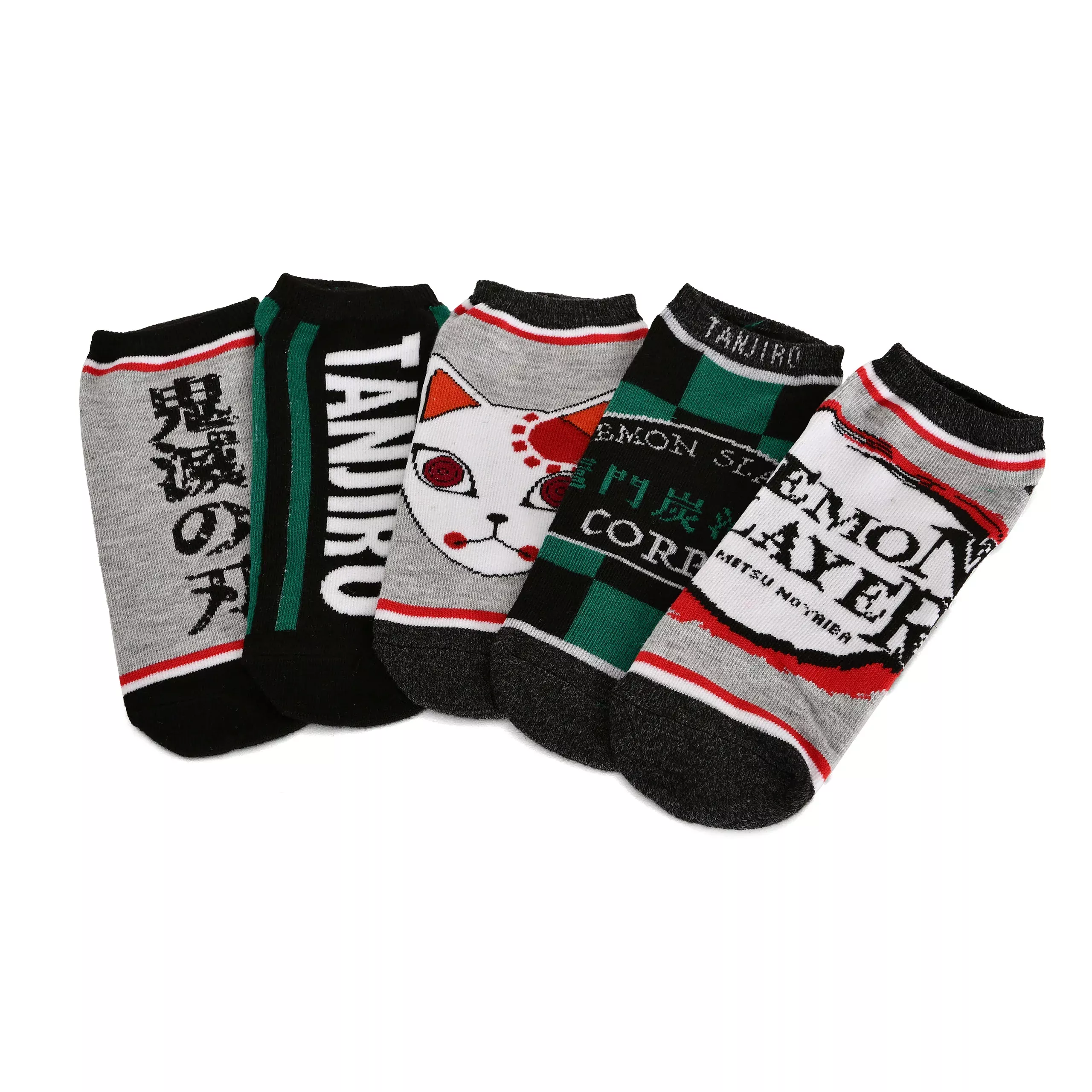 Demon Slayer - Logo Sneaker Socks 5-pack