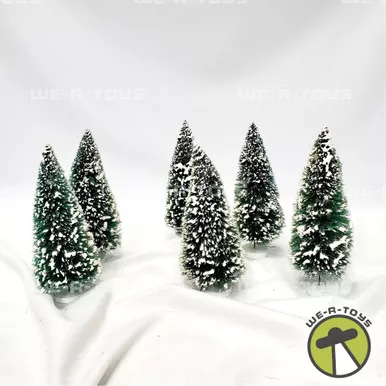 Department 56 Snow Covered Pine Trees Lot of 6