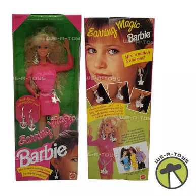 Earring Magic Barbie Doll 1992 Mattel #7014 NRFB