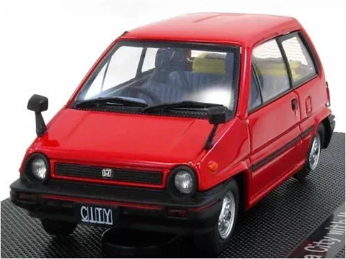 Ebrro 1/43 44016 Honda City / Motocompo 1981 Red Finished Product