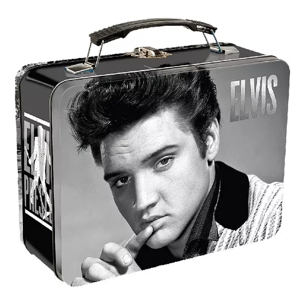 Elvis Presley Large Metal Lunch Box Tin