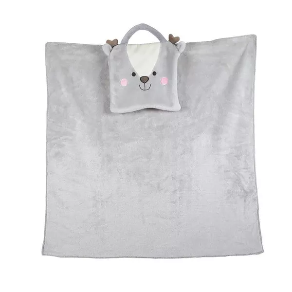 Enesco Izzy And Oliver Baby Reindeer Travel Blanket 6008266