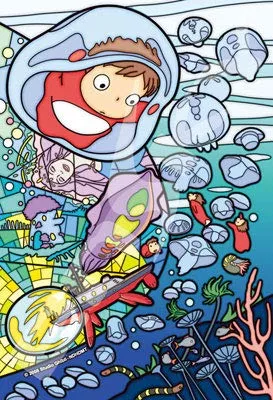 Ensky Art Crystal Jigsaw Puzzle 126-Ac69 Studio Ghibli Ponyo (126 Pieces) Crystal Puzzle