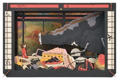 ENSKY Paper Theater Pt-L04 Studio Ghibli Spirited Away After Feast