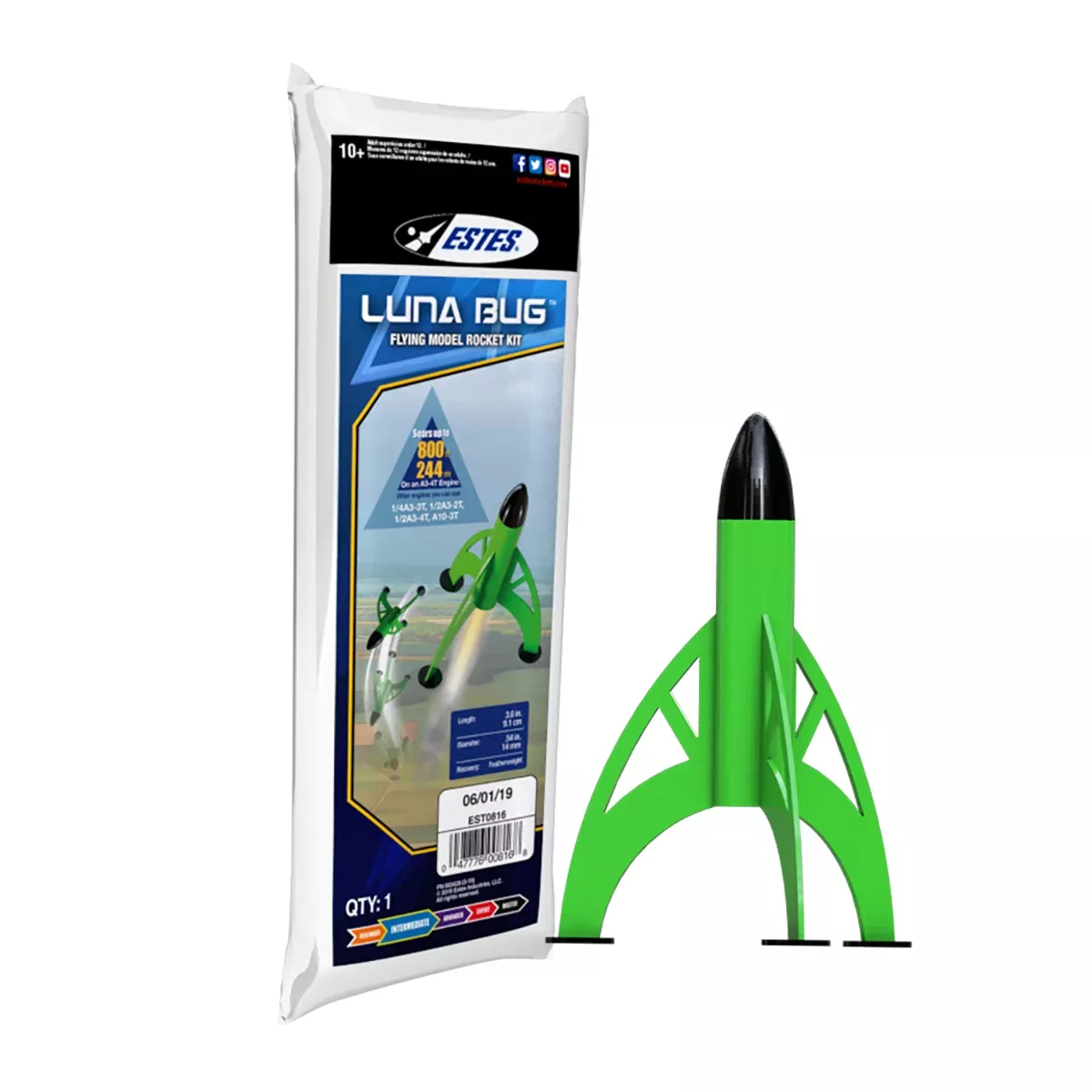 ESTES 816 Luna Bug Model Rocket Kit