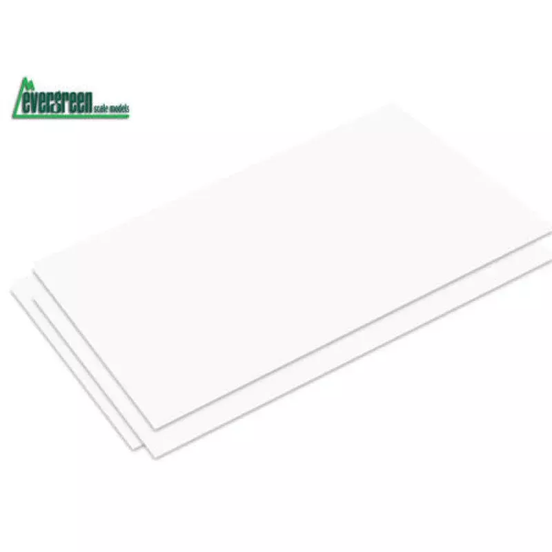 Evergreen 9009 Plastic Styrene Plain Sheet .005x6x12 - (3)