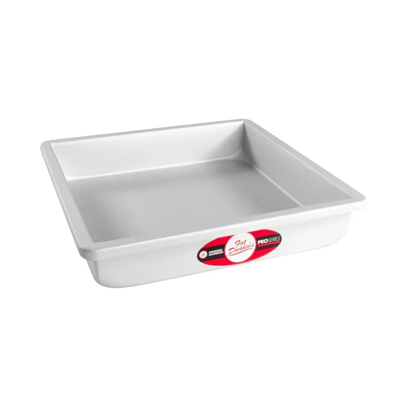 Fat Daddio, Anodized Aluminum, Square Pan, 10 in x 10 in x 2 in (PSQ-10102)