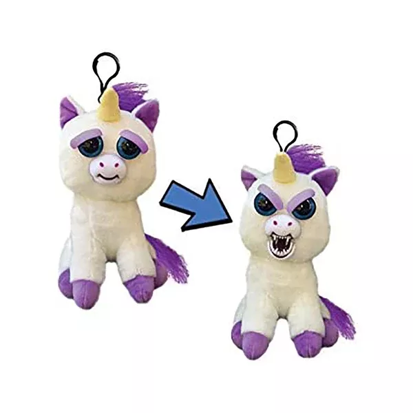 Feisty Pets Mini Unicorn Glenda Glitterpoop 4.5 Inch Plush Clip