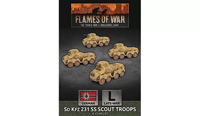 Flames of War: German SD KFZ 231 SS Scout Troops (Late War)