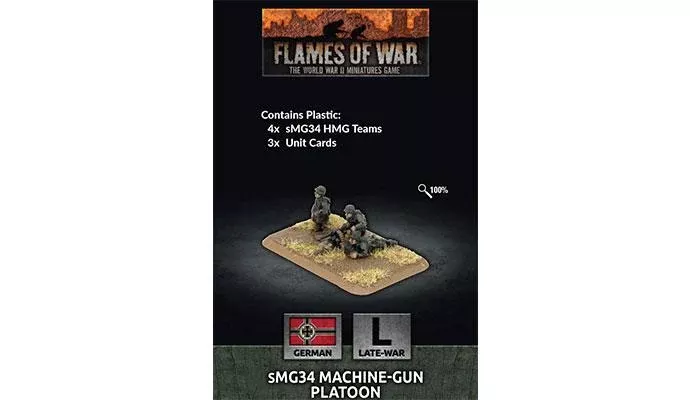 Flames of War: German sMG34 Machine-Gun Platoon (Late War)