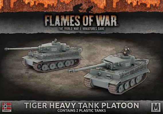 Flames of War: German Tiger Heavy Tank Platoon (Mid War)