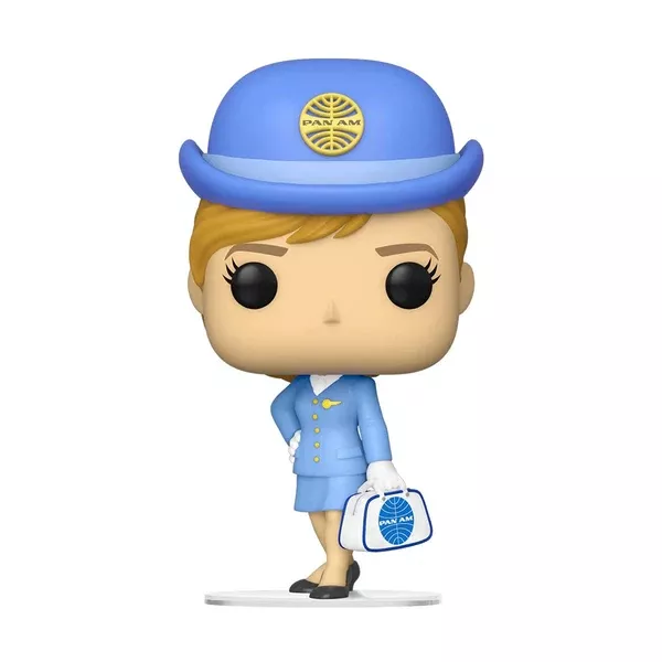 Funko Pan Am POP Stewardess With White Bags Vinyl Figure