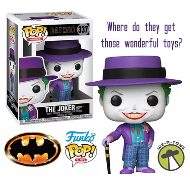 Funko Pop! Heroes 337 The Joker with Hat from Batman 1989 Vinyl Figure 2020