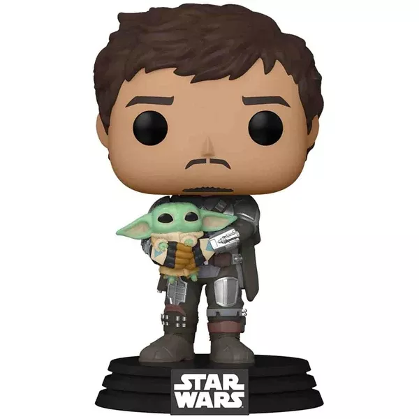 Funko Star Wars The Mandalorian POP Mando Holding Child Vinyl Figure