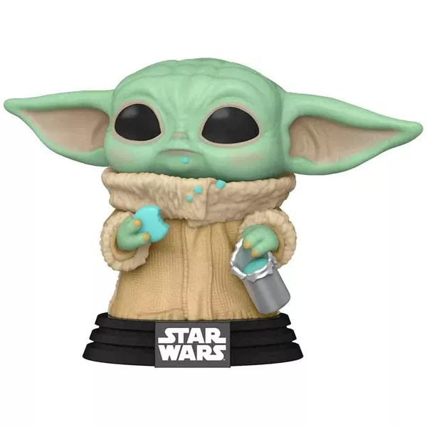 Funko Star Wars POP The Mandalorian Grogu With Cookie Vinyl Figure