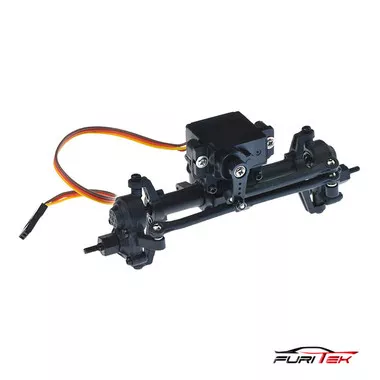 Furitek Complete Pre-Built Front Axle Set w/ Servo for Furitek FX118