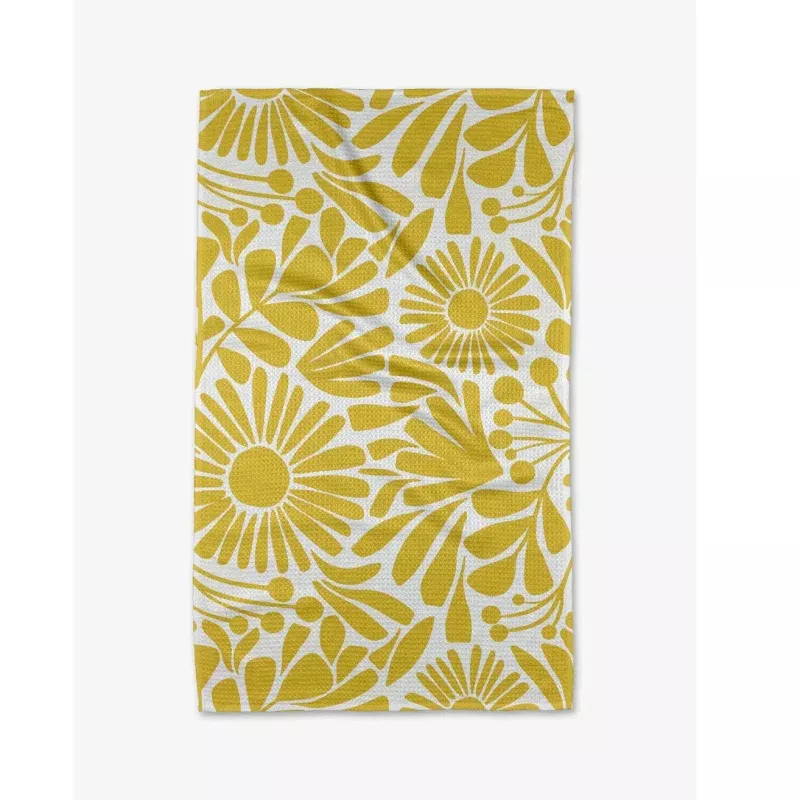 Geometry Sunlit Blooms Kitchen Tea Towel