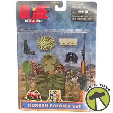 GI Joe Battle Gear Authentic Equipment Korean Soldier Set 1998 Hasbro 57083 NRFP