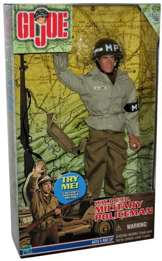 GI Joe W.W. II E.T.O. Military Policeman 12" Talking Action Figure 1999 Hasbro
