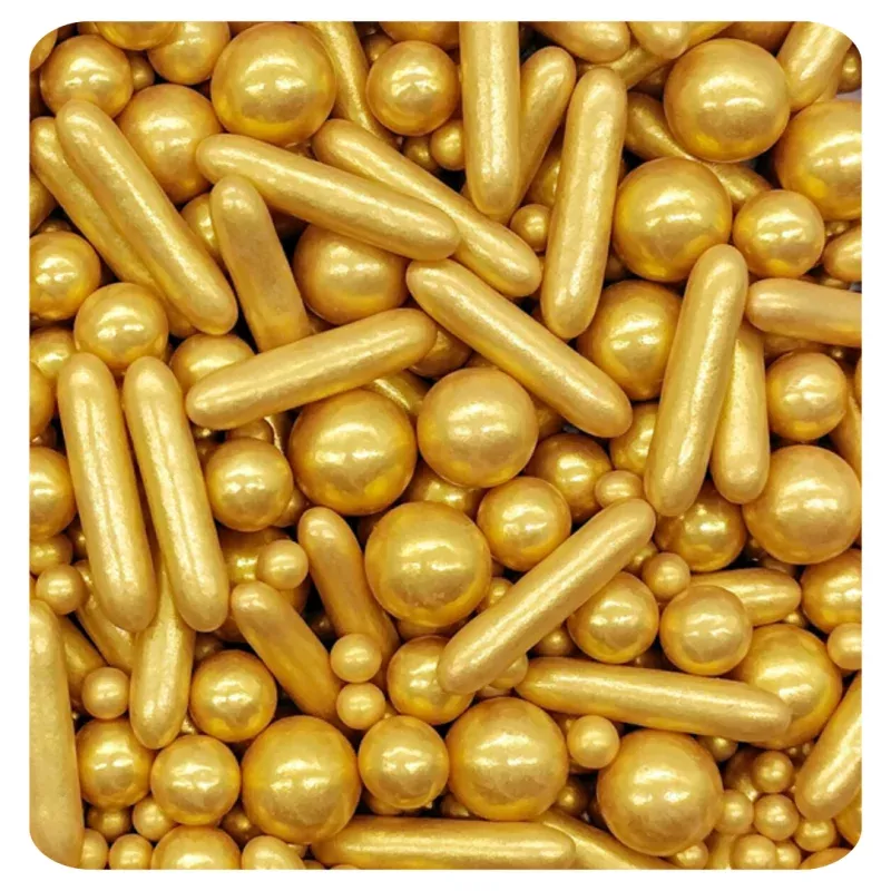 Golden Sprinkles 100g (3.5 oz) Sprinkles d'Art