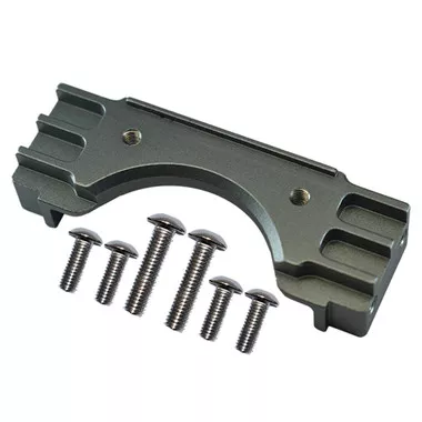 GPM Alum Front Chassis Stabilizing Mount Gray for 1/14 Tamiya Truck Scania R620