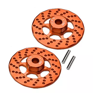 GPM Aluminum +1mm Hex w/Brake Disk Orange for 1/10 Traxxas Ford GT 4-Tec 2.0/3.0