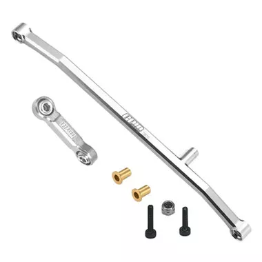 GPM Aluminum 7075 Steering Tie Rod & Drag Link Silver for Losi 1/18 Mini LMT