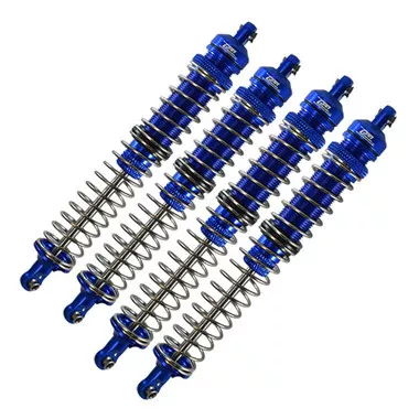 GPM Aluminum Combo Set C (Front + Rear Spring Dampers) Blue for Axial RBX10