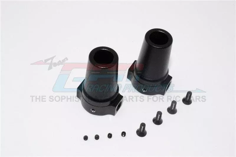 GPM ALUMINUM STRAIGHT AXLE ADAPTER AXIAL YETI ROCK RACER BLACK