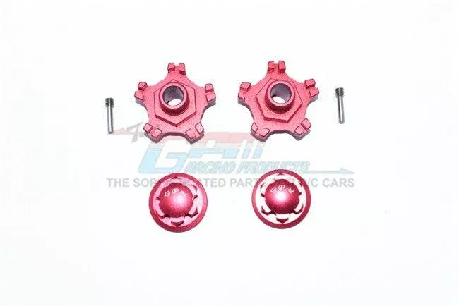 GPM ALUMINUM WHEEL HEX (+6MM) Arrma Infraction Limitless Mojave RED