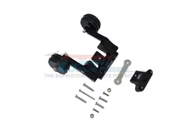 GPM HS040R-BLACK ALUMINUM REAR ADJUSTABLE WHEELIE TRAXXAS HOSS 4X4 VXL