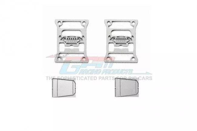 GPM RC CAR TAILLIGHT COVER TYPE B AXIAL SCX10 III JEEP JL WRANGLER SILVER
