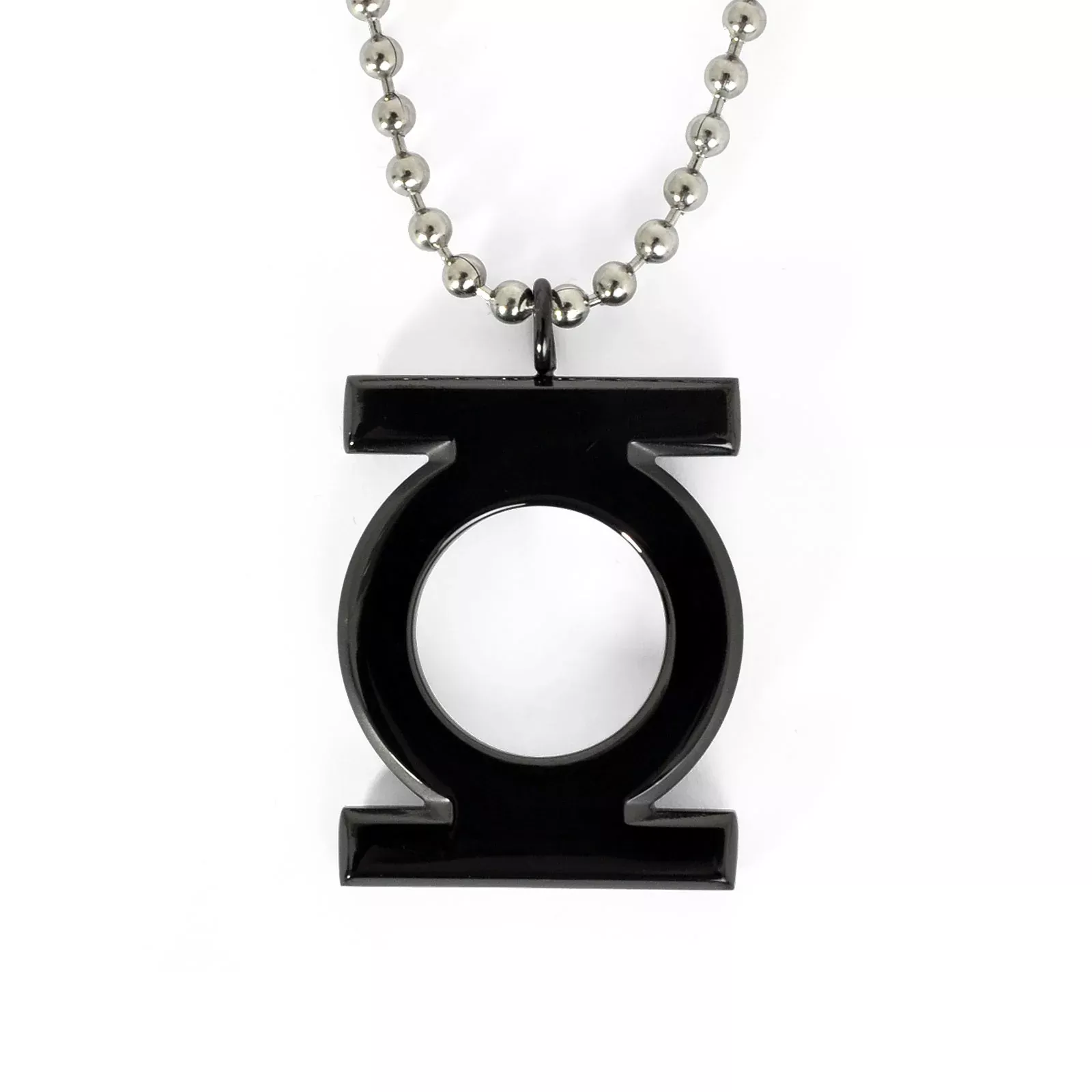 Green Lantern - Black Logo Pendant on Chain