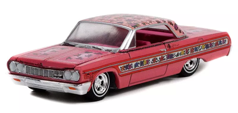 Greenlight 63010-A 1/64 1964 Chevrolet Impala Lowrider, Pink