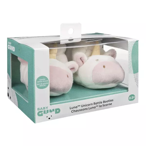 Gund Luna Unicorn Rattle Plush Booties