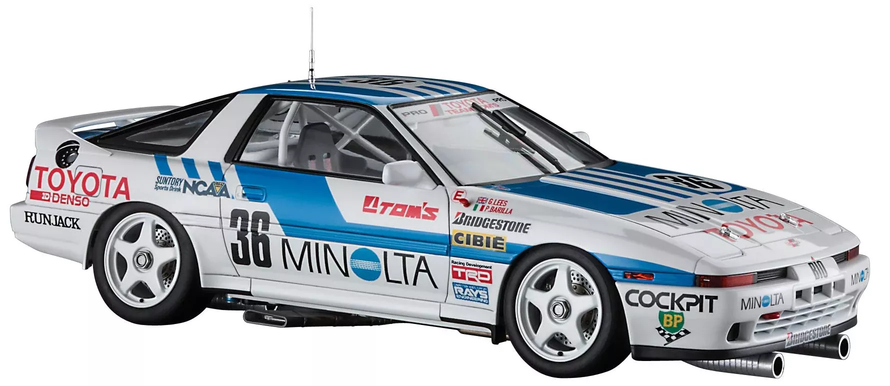 HASEGAWA 1/24 Minolta Supra Turbo A70 '1988 Inter Tec' Plastic Model