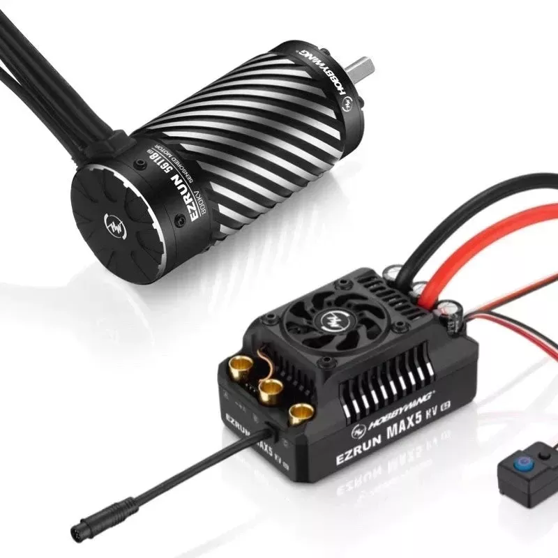 HOBBYWING 38010604 EzRun MAX5 G2 ESC and 56118 SD G2 1100KV Sensored Brushless Motor Combo