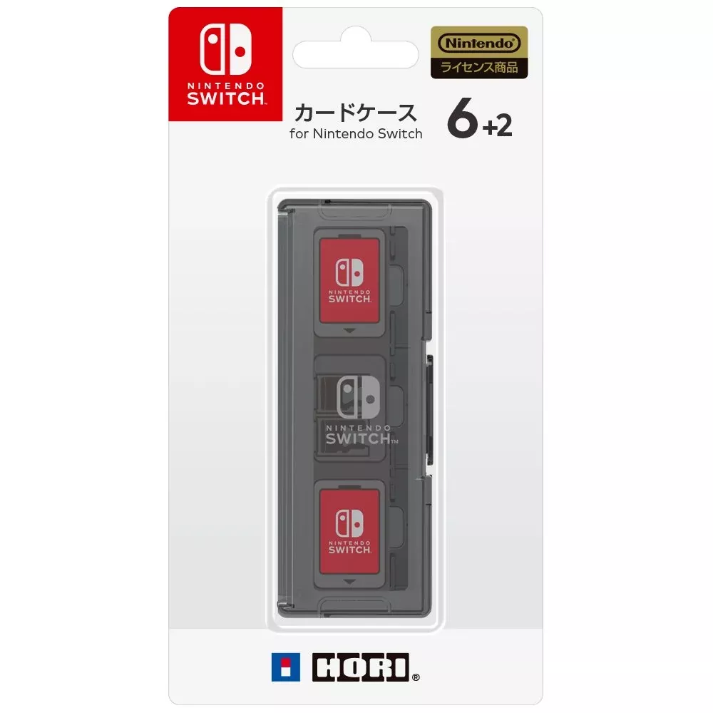 HORI Game Card Case 6+2 Black For Nintendo Switch