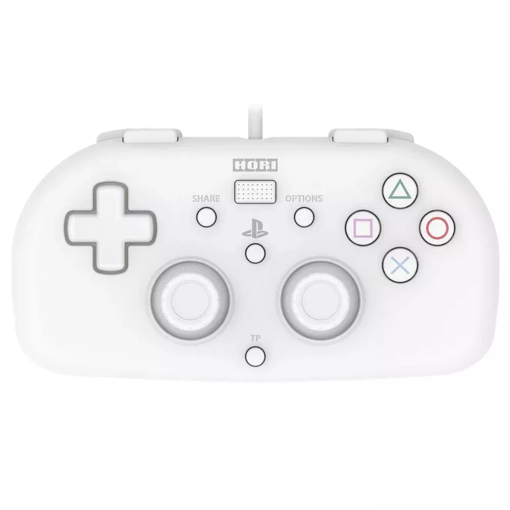 HORI Ps4 Playstation 4 Wired Controller Light White