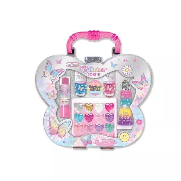 Hot Focus Glitter Cosmetic Tie Dye Butterfly Set