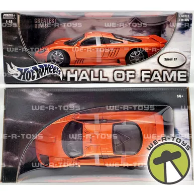 Hot Wheels Hall of Fame Orange Saleen S7 Metal Collection 1:18 Vehicle 2003 NRFB