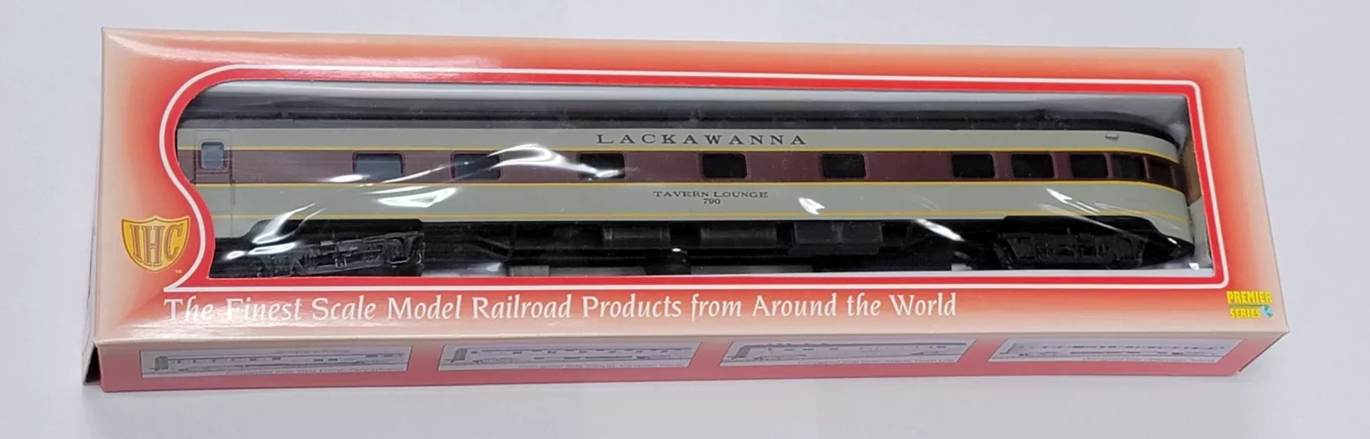 IHC 48143 HO Scale PS Smooth-Side Observation Lackawanna "Tavern Lounge" DL&W