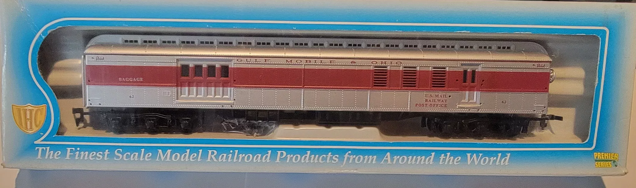 IHC 49305 HO Scale Heavyweight RPO Gulf Mobile & Ohio "The Rebel" GM&O 62