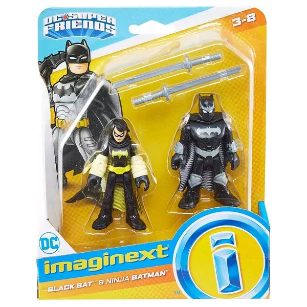 Imaginext DC Super Friends Ninja Batman Black Bat Figure Set