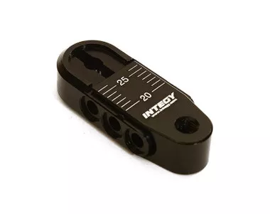 Integy Alloy Adjustable Length Steering Servo Horn 25T : TRX-4 (r=20-25mm) C28402BLACK