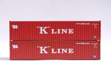 Jacksonville Terminal JTC ~ N Scale ~ 40′ Corrugated side steel containers ~ K-LINE ~ 405341