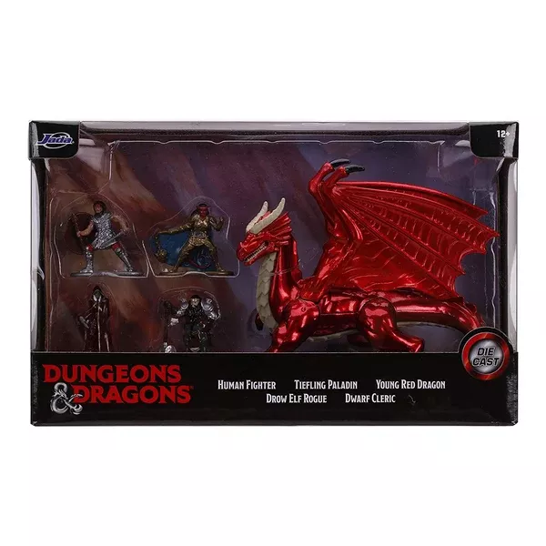 Jada Toys Dungeons And Dragons Red Dragon Diecast Figure Set