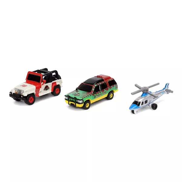 Jada Toys Nano Hollywood Rides Jurassic World NV10 Set Of 3 Diecast Figures
