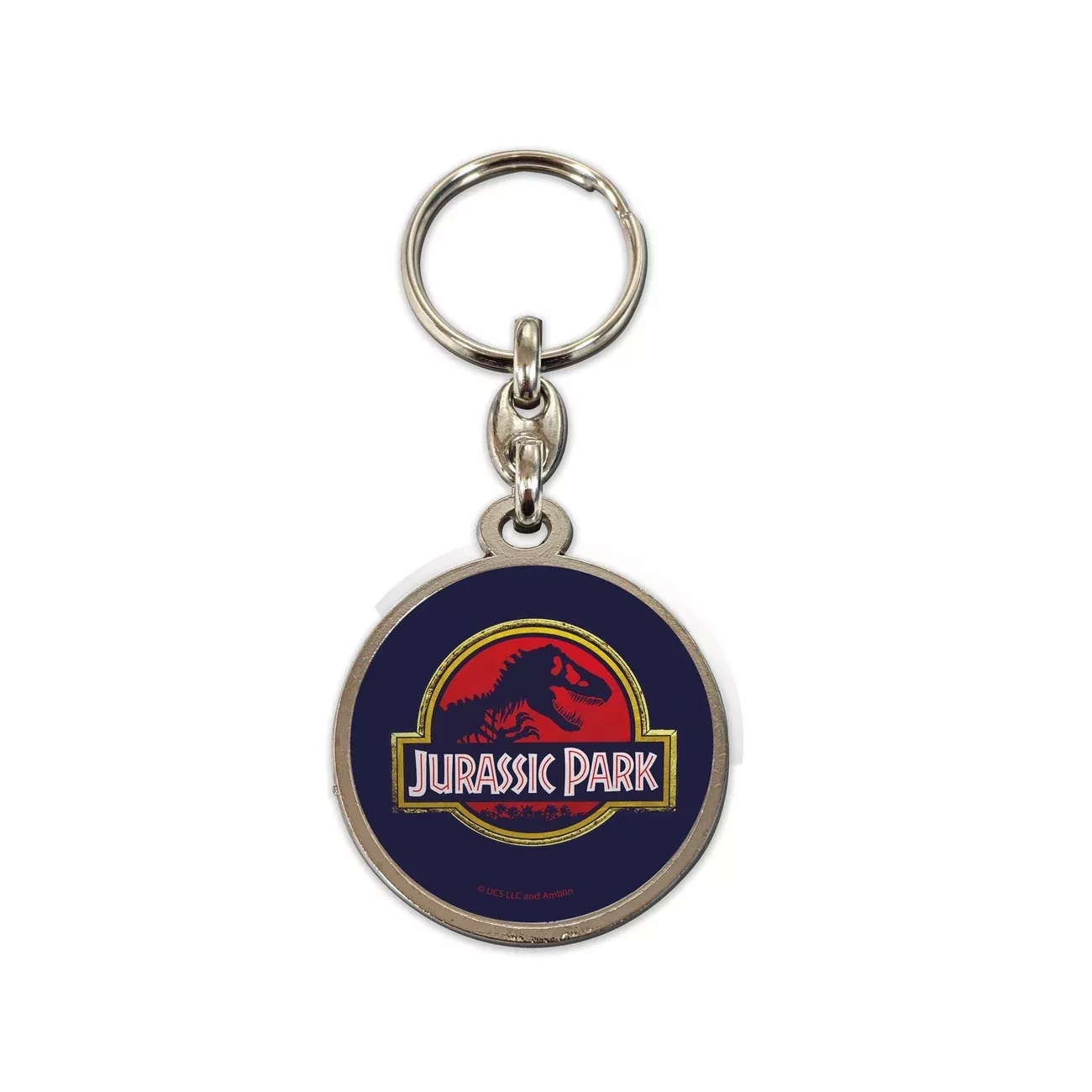 Jurassic Park Metal Keychain Movie Logo 7 cm