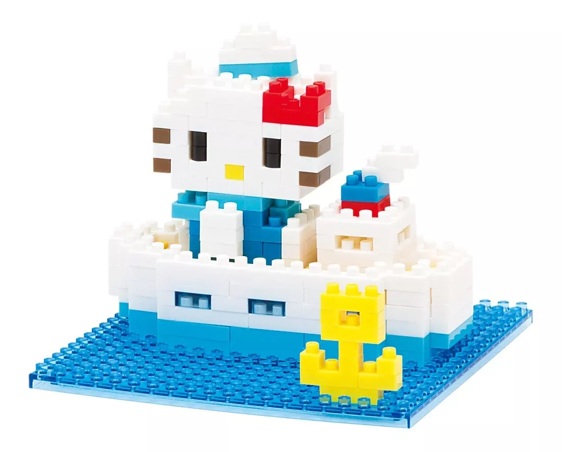 KAWADA Nbh-057 Nanoblock Block Art Hello Kitty And Marine Cruise